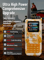 Talkie-walkie 10W haute puissance, radio bidirectionnelle double bande AM VHF UHF, GPS APRS, pour batterie 2500mAh, écran couleur 1,77 pouces