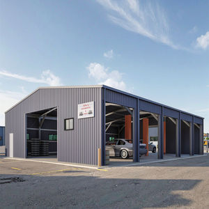 هيكل جاهز خفيف الوزن ، تصميم حديث منخفض التكلفة لمستودعات المعادن الصناعية - Product Image 4