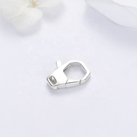 Fournitures de bijouterie en gros : Fermoirs mousquetons personnalisés en argent sterling 925 oxydé, forme languette, pour accessoires de bijoux