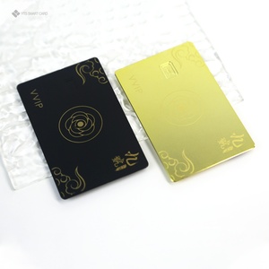 Tarjetas de Membresía VIP Inteligentes de Acero Inoxidable Imprimibles, Tarjetas de Visita Metálicas con Chip NFC Dorado, Personalizables con Impresión - Product Image 2