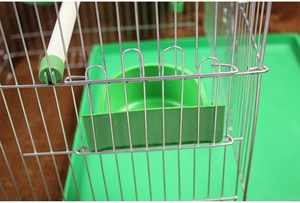 Vente en gros usine Cage à perroquets suspendue en métal, grande capacité, pour oiseaux d'ornement, avec gamelle - Product Image 4