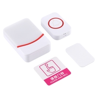 CMF1188 Sonnette intelligente de musique à domicile avec télécommande sans fil 38 sonneries lumières clignotantes colorées 3 modes, y compris sonneries