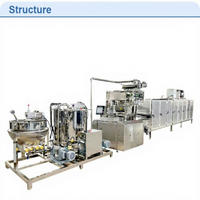 Machine de fabrication de bonbons gélifiés en forme d'ours en gélatine, de pectine et de fécule, entièrement automatique et multifonctionnelle 3D, marque Sanfu