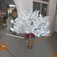 Arbre artificiel en fleurs de cerisier en soie, 1,2 m et 1,5 m, blanc et rose, pour centre de table et décoration de mariage, vente en gros, populaire