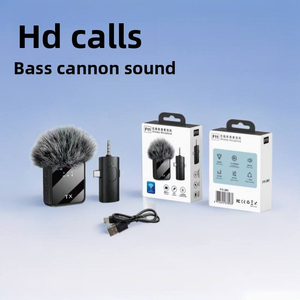 3 in 1 Wireless Clip-on <b>Microphone</b> Type C 3.5mm Receiver Noise Cancelling Mic for Mobile Phone Camera PC - Product Image 5
