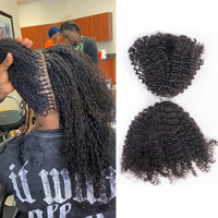 Afro Curly Marley Human Bulk Afro Kinky Curls pour Twist Locs Tresses au crochet 4a/ 4b/ 4c Cheveux humains à tresser
