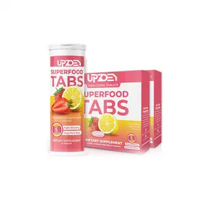 Superfood Effervescent Tablets Detox Cleanse Tablets Support Healthy Weight Improve Digestive Health&Bloating Relief