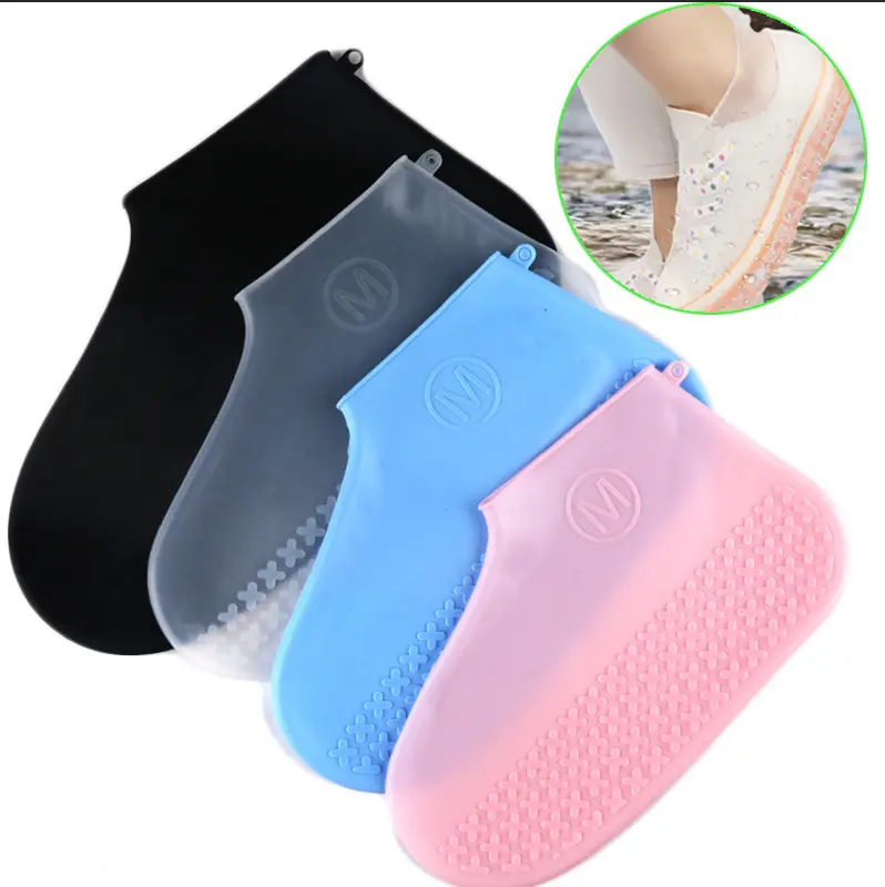 Stivali impermeabili in gomma antiscivolo scarpe da acqua protezione da uomo e da donna in silicone parapioggia stivali da pioggia in silicone