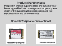 Chipboard Raspberry Pi 5 NVMe SSD Solid State Drive 256GB 512GB M.2 Hard Drive Transfer Data Kecepatan Tinggi Keandalan Lebih Tinggi