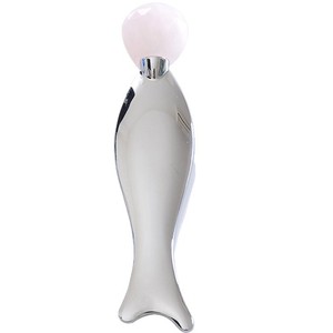 Varita de Masaje Facial de Aleación de Zinc con Forma de Sirena y Rodillo de Cuarzo Rosa, Doble Función y Aplicador de Suero para Ojos, para Masaje Facial - Product Image 1