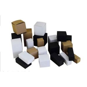 Recycled Cardboard White/Black/Kraft Foldable Perfume Small Packaging <b>Bottle</b> Paper <b>Box</b> With Custom Printing - Product Image 1