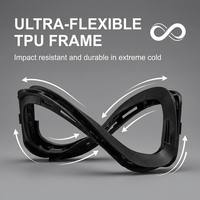 Lunettes de sport OEM pour le ski avec verres interchangeables pour le golf et la couleur violet, protection UV et système magnétique pour le snowboard