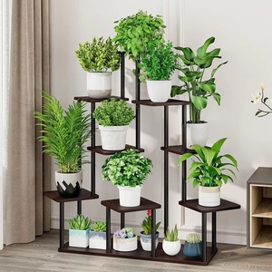 Support pour plantes en pot, <span class=keywords><strong>étagère</strong></span> haute pour plantes d'intérieur, supports à fleurs, <span class=keywords><strong>étagère</strong></span> pour plantes pour jardin, balcon, salon - Product Image 4