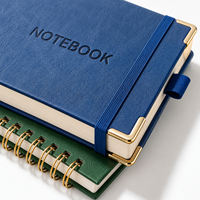 Nouveau carnet de notes professionnel en cuir PU classique, avec boucle élastique portable et coins dorés, vente en gros, directement de l'usine