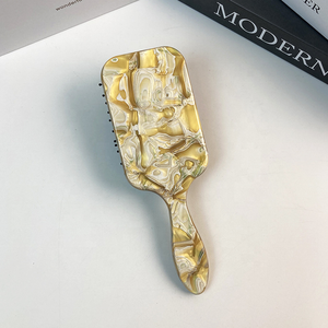 แผ่นแปรงนวดขนแปรงสี่เหลี่ยมดีไซน์สี่เหลี่ยมเป็นมิตรกับสิ่งแวดล้อมแปรงหวีผมป้องกันไฟฟ้าสถิตย์ด้ามจับพลาสติกสำหรับใช้ในบ้าน - Product Image 6