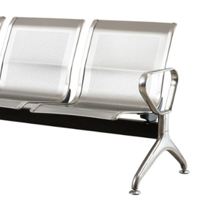 Silla de acero inoxidable Ou He SS303 con reposabrazos para sala de espera de hospital o parque - Product Image 3