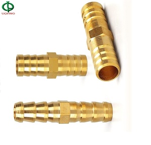 Buje de latón mecanizado CNC, tamaño de tubería de 8mm, manga de junta de lubricación automática de baja presión <span class=keywords><strong>con</strong></span> sistemas de <span class=keywords><strong>agua</strong></span> y <span class=keywords><strong>gas</strong></span>, cabeza de tapa hexagonal - Product Image 5