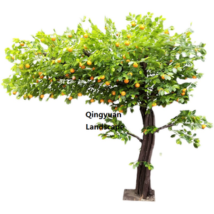 Venta caliente Artificial Orange Tree Fruit Tree Tomate Arbutus Pomelo Fruit Decoración interior Centro comercial Supermercado Paisaje Árbol - Product Image 3