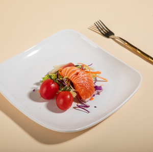 จานเมลามีนสำหรับร้านอาหารทรงสี่เหลี่ยมสีสันสดใส6.5/7.5/<span class=keywords><strong>8.5</strong></span>/9.5นิ้วทนทานไม่แตกหักเป็นมิตรกับสิ่งแวดล้อม - Product Image 2