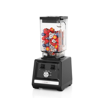 RANBEM Elektrische 1800ml Capaciteit Commerciële Huishoudelijke 5-Snelheden Variabele Snelheid Drukknop Smoothie Blender met Zuiver Koperen Motor