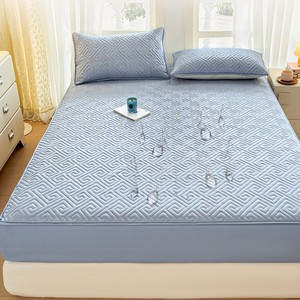 Protège-matelas en microfibre brossée 100 % polyester imperméable, doux et respirant, drap-<span class=keywords><strong>housse</strong></span> uni – Vente en gros - Product Image 2