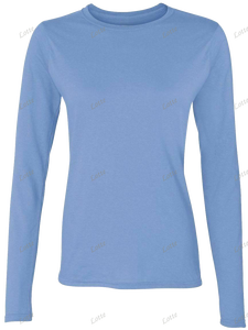 Nouveaux hauts de sport tendance, col rond, ajustés, manches longues, <span class=keywords><strong>t</strong></span>-shirts basiques pour femmes - Product Image 2