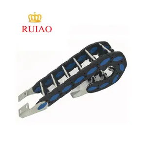 RUIAO TLZ 80 series aluminum alloy bridge heavy loading with spacers energy cable drag chain