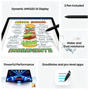 Tablet PC X716B <span class=keywords><strong>Tab</strong></span> S9 de 11.0 Pulgadas, Android 13, Snapdragon <span class=keywords><strong>8</strong></span> Gen 2, 128 GB de Almacenamiento, Wi-Fi <span class=keywords><strong>5G</strong></span>, Resistente al Agua y al Polvo, para Entretenimiento - Product Image 4