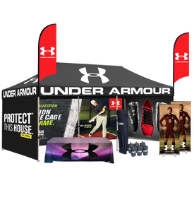 Carpa Personalizada de 10x20 pies con Logotipo Impreso - Paquete para Eventos Incluye Carpa Plegable, Mantel de 6 pies y 2 Banderas NF38F21073 para Exteriores - Product Image 5
