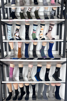 Chaussettes de sport brodées à impression personnalisée pour hommes avec emballage Chaussettes pour femmes en gros