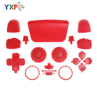 Kit de Remplacement Complet pour Manette : Boutons Transparents Couleurs Unies, Croix Directionnelle, Gâchettes R1 L1 R2 L2, Boutons Partage et Options, et Faceplate pour Réparation