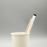 Pailles à thé au lait jetables écologiques en PLA, pailles à bubble tea biodégradables