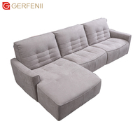 Sofá Esquinero en Forma de L de Tela, Diseño Moderno, Muebles para el Hogar, Importación de China, Juego de Sofás, Compra en Línea