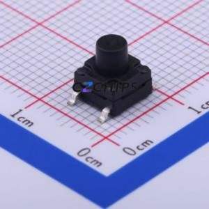 TS-FS66T-C-G Tactile Switch SMD-4P,6x6mm Switch Single Pole Single Throw Round Button 2.6N Vertical Mount - Product Image 1