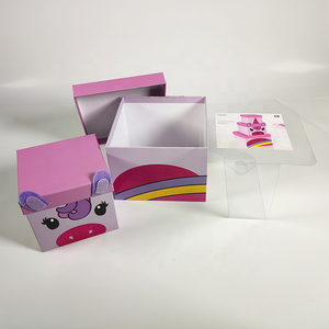 Juego de <span class=keywords><strong>caja</strong></span> de juguetes ecológica <span class=keywords><strong>para</strong></span> niños con patrón de Pony Rosa personalizado, Impresión de lámina de oro offset de cartón <span class=keywords><strong>para</strong></span> almacenar <span class=keywords><strong>condones</strong></span> UV - Product Image 2