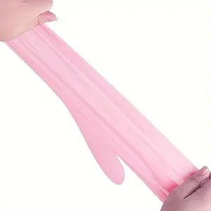 Gants jetables en nitrile rose pour le nettoyage domestique, le travail en cuisine, le jardinage, la vaisselle, sans latex, pour les salons de manucure, les salons de tatouage - Product Image 3