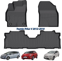Tapis de sol de voiture en TPE toutes saisons 3D antidérapants compatibles avec Toyota Prius V 2012-2018, tapis de sol OEM fabriqués en Chine