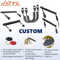 Connecteur de câble spiralé femelle-femelle JOYL GX12 pour la commande d'automatisation industrielle