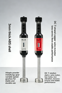 Mixeur Plongeant Électrique Commercial 700W avec Moteur Sans Balais, Mélange Haute Vitesse, Lame en Acier Inoxydable 304 et Fouet - Product Image 3