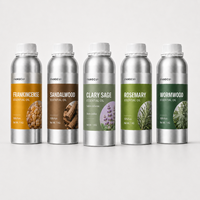 Huiles essentielles en vrac, vente en gros, huile essentielle de Sauge Sclarée 100% pure et naturelle en bouteilles d'aluminium, OEM ODM, étiquette privée