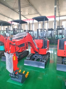 Mini-excavatrice sur chenilles d'occasion de marque chinoise, 1 tonne, pompe hydraulique multifonctionnelle et moteur importé Changchai - Product Image 5