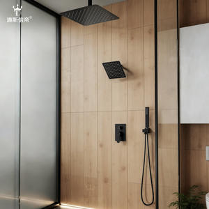 Ensemble de salle de bain de luxe pour la maison, système de douche à effet pluie chaud et froid en acier inoxydable avec pomme de douche rotative - Product Image 4