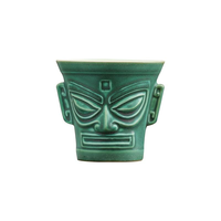 Tasse à café expresso Culture trois étoiles conception de visage unique tasse en céramique 120ml tasse de dégustation de thé Kung Fu chinois traditionnel