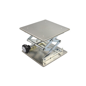 Plataforma elevadora manual de laboratorio en miniatura, elevador de tijera de acero inoxidable para ajuste de altura de instrumentos - Product Image 6