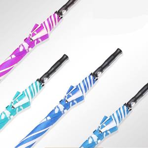 Parapluie de golf personnalisé 120 cm, double auvent, manche droit, en pongee 210T, coupe-vent, grand format, idéal pour cadeau d'affaires, vente en gros - Product Image 2