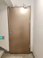 Porte coupe-feu en acier inoxydable, fabrication directe usine, pour ateliers industriels, écoles, entrepôts, sécurité incendie, taille personnalisée, résistante aux produits chimiques
