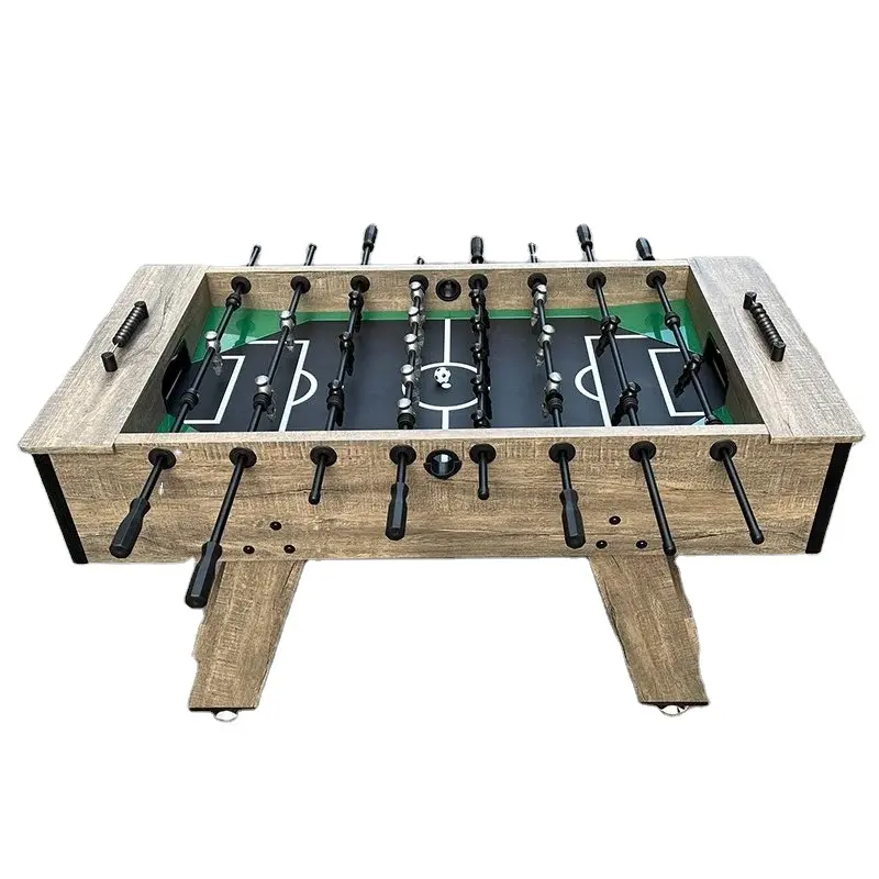 Lüks tasarım 5 langırt ahşap bebek ayak Foosball futbol oyun masası aksesuarları ile