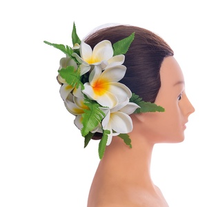 Fournisseur d'usine en gros KN-hc039 Fleurs artificielles en soie Hawaïennes Plumeria Oiseau de paradis pour Fêtes - Product Image 2