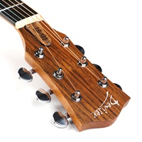 Guitare acoustique de style Jazz Hole, prix d'usine en gros, design creux en noyer, guitare acoustique de 40 pouces avec repose-bras