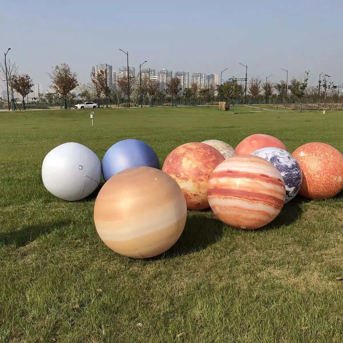 Balão inflável de PVC Planet para exposição personalizado